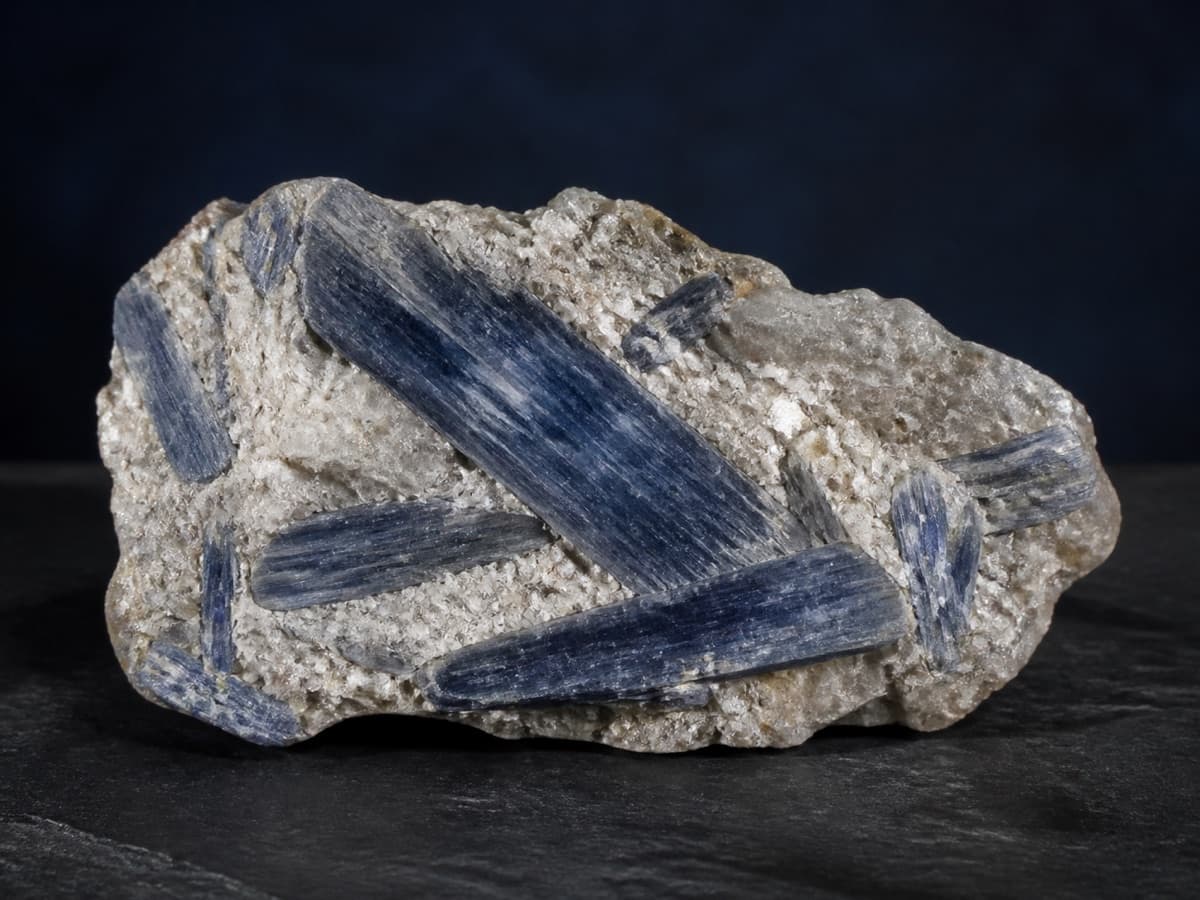 Cianite blu: fotografia illustrativa associata alla scheda