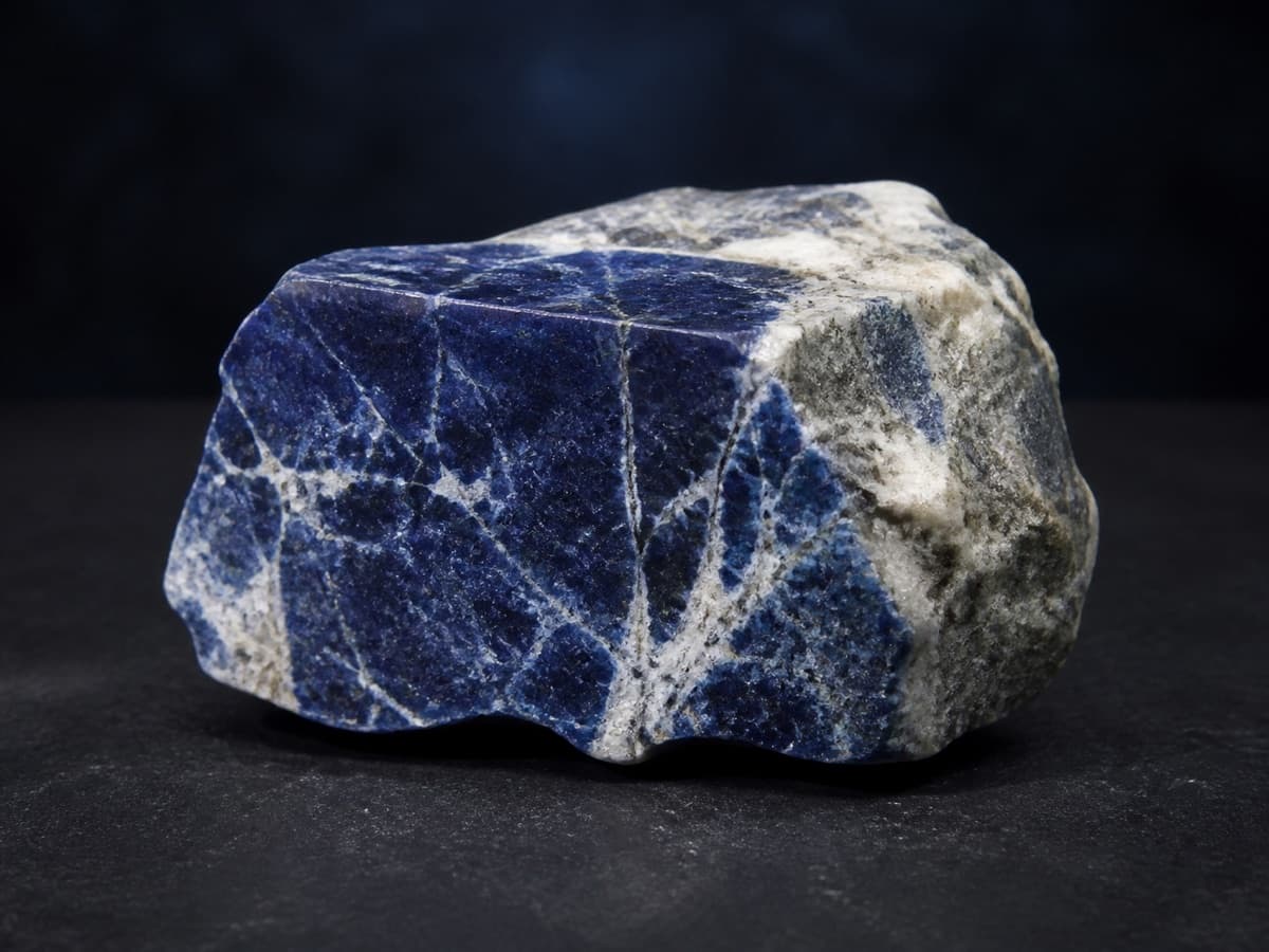 Sodalite: fotografia illustrativa associata alla scheda